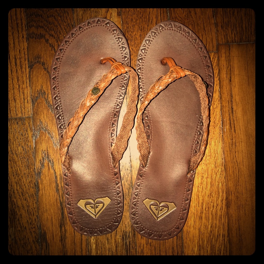 Roxy leather sandals, sz 8